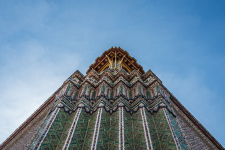 Architecture and decoration with clear skyの写真素材