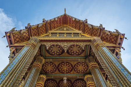 Ceiling decoration in Royal Templeの写真素材