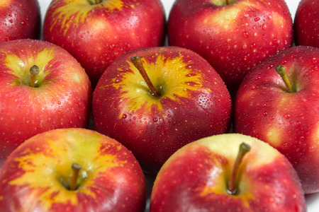 Sweet and juicy red apple, a princess of fruit that almost available every season.の写真素材
