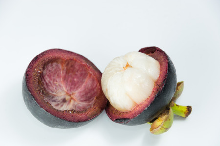 Queen of Thai Fruit is Mangosteen, normally bear the fruit in rainy season. With high benefit such as reducing LDL cholesteral level in blood vessel, Diabetes and so on.の写真素材