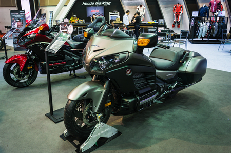 BANGKOK - AUGUST 21, 2017 : Honda Gold Wing F6R on display at Bangkok International Grand Motor Sale 2017(Big Motor Sale) in Bangkok, Thailandのeditorial素材