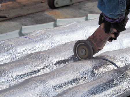 Technician is Work Roof Repair