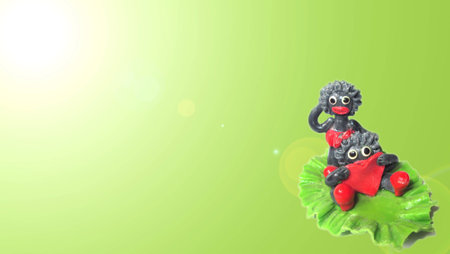 green background  の写真素材