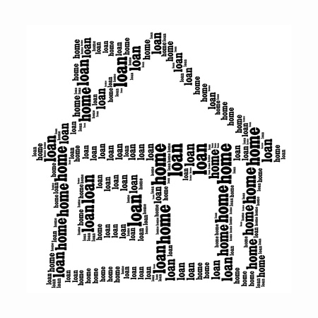 House info-text graphics and arrangement conceptの写真素材