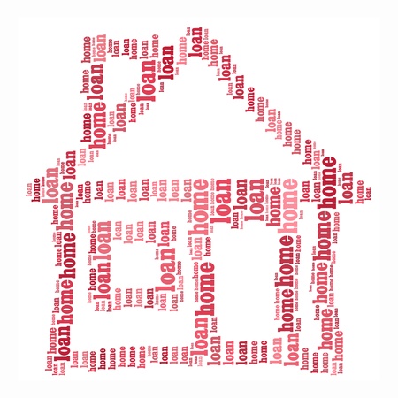House info-text graphics and arrangement conceptの写真素材