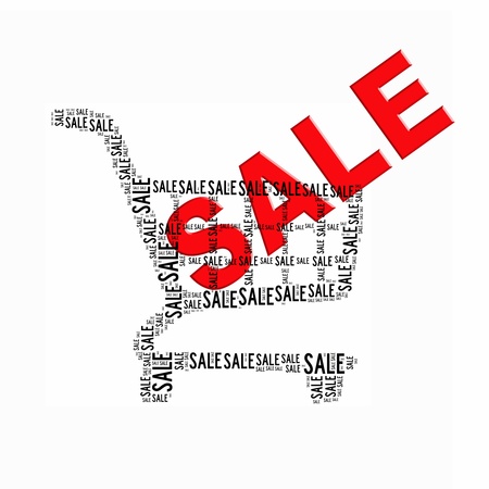 Shopping info-text graphics and arrangement concept の写真素材