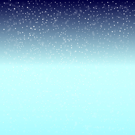 Falling snow background. Vector illustration with snowflakes. Winter snowing sky. Eps 10.のイラスト素材