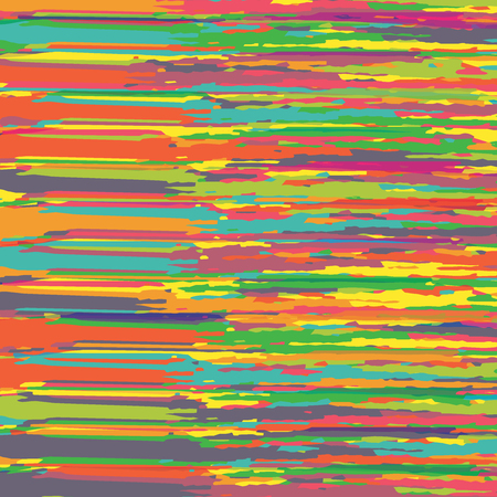 Watercolor Striped Background. Stripes Pattern with hand painted brush strokes. Abstract colorful line background. Color splash. Vector illustration.のイラスト素材