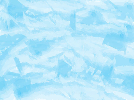 Blue watercolor abstract background. Clouds, sky, sea waves. Color pattern. Vector illustration.のイラスト素材