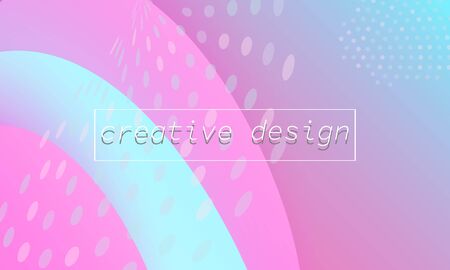Modern poster. Fluid shapes. 3d geometric background. Vector illustration.のイラスト素材