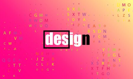 Minimal design. Trendy gradient colors. Fluid shapes. Vector illustration.のイラスト素材