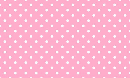 Baby pattern vector. Polka dot background. Pink pattern. Eps10.のイラスト素材
