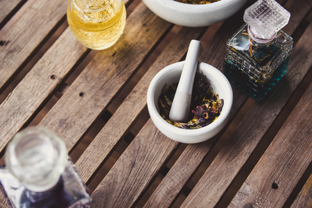 Therapy ingredients for relax spa.の写真素材