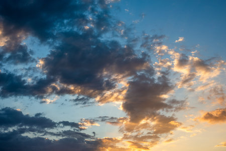 The sky before sunrise from bangkok, Thailand.