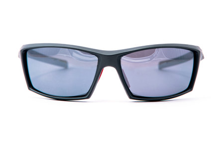 Fashion sunglasses black frames on white