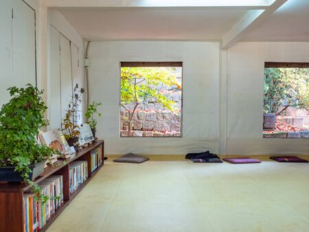 SEOUL, SOUTH KOREA - OCTOBER 31, 2019: interior of hall in Yeongyeongdang residence in Huwon Secret Rear Garden of Changdeokgung Palace Complex in Seoul city. The Yeon-gyeongdang Residence was built in 1828のeditorial素材