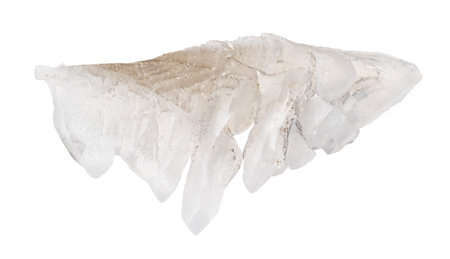 raw salammoniac natural mineral cutout on white background closeup