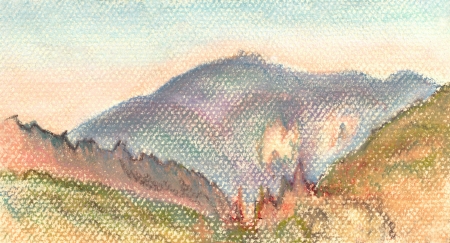 Mountains in Slovakia  Soon there will come a sunsetの写真素材