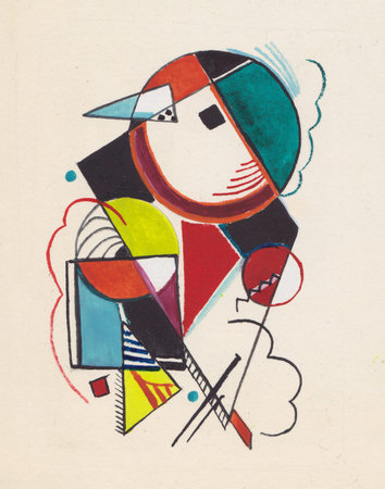 Geometric abstract picture with many geometric figures, bravado