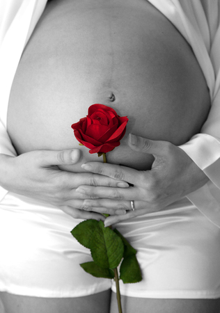 Woman pregnantの写真素材
