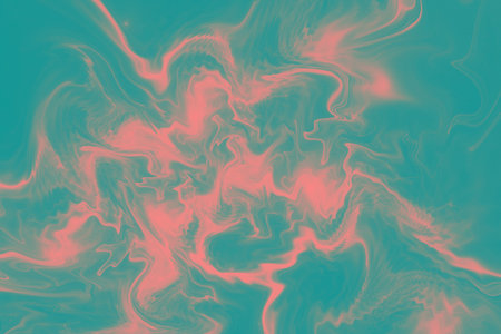 Abstract marble texture. Fantasy fractal background in blue and pink colors. Digital art. 3D...