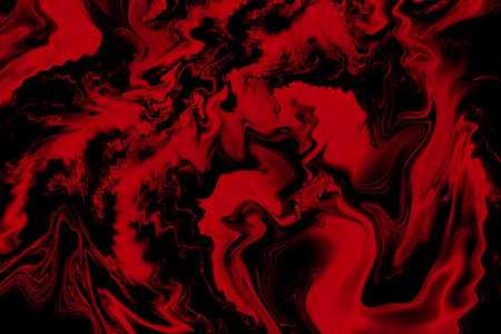 Abstract swirly texture. Fantasy fractal background in red and black colors. Digital art. 3D rendering.の写真素材