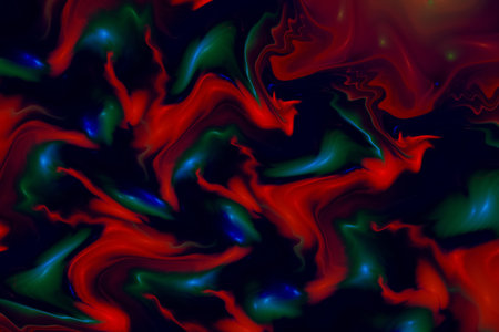 Abstract colorful wavy texture. Fantasy fractal background. Digital art. 3D rendering.