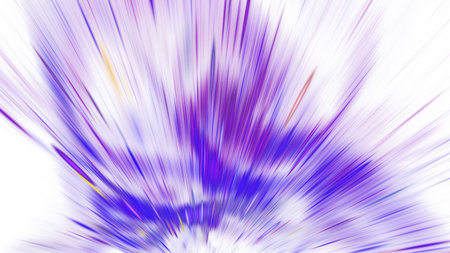 Abstract holiday background with blurred blue rays and sparkles. Fantastic light effect. Digital...
