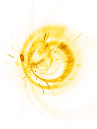 Abstract holiday background with blurred golden rays and sparkles. Fantastic light effect. Digital...