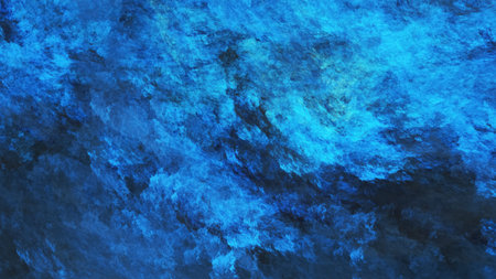 Abstract surreal blue clouds. Expressive colorful texture. Fractal background. Digital art. 3d...