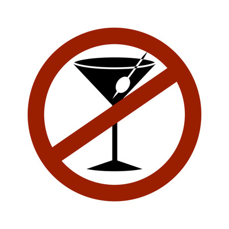 no alcohol iconのイラスト素材