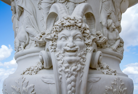 Marble Sculpture in Garden at Palace of Versaillesのeditorial素材