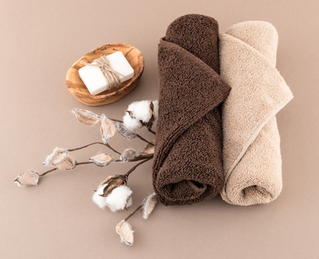 Spa Handmade Soap and Luxury Towelsの写真素材