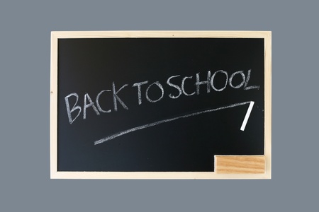 Back to school blackboard isolatedの写真素材
