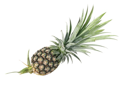 Pineapple studio isolated on white background の写真素材