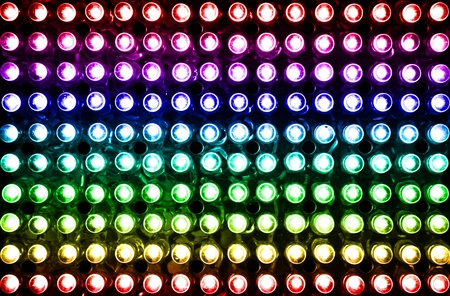 led rainbow lighting bulb patternの写真素材