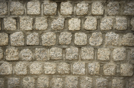 grunge stone wall texture.           の写真素材