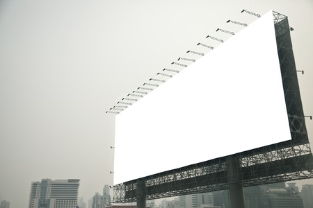 Blank billboard  on cityの写真素材