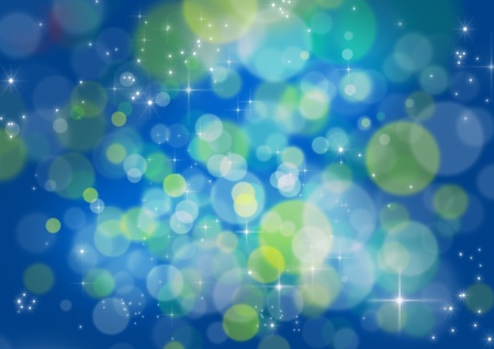 A wintery, blue background in a bokeh style の写真素材