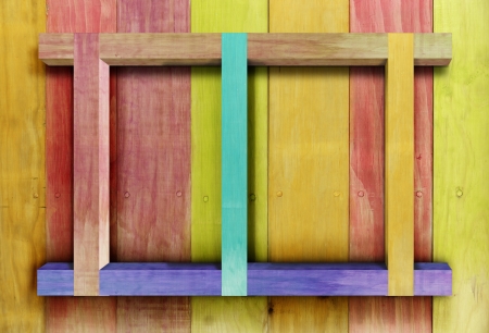 colors Vintage wooden shelf .
の写真素材