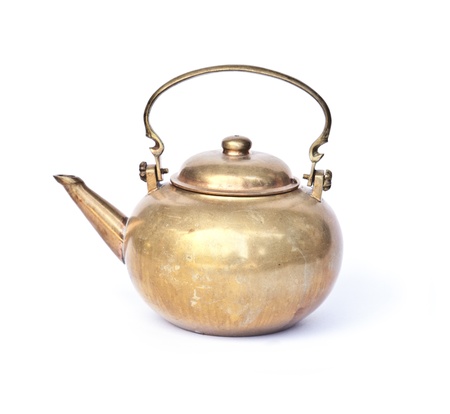 Ancient ornamental teapot, jug on white background
の写真素材