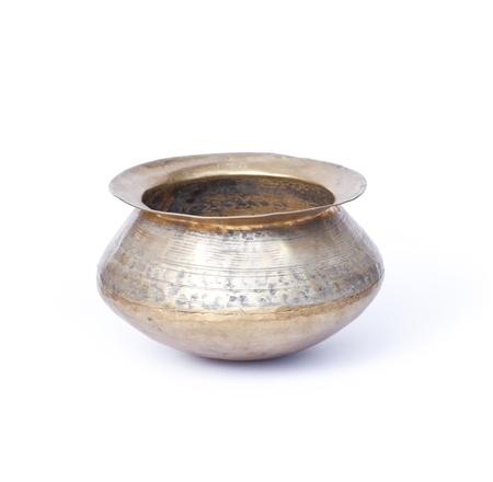 copper pot isolated on white 
の写真素材