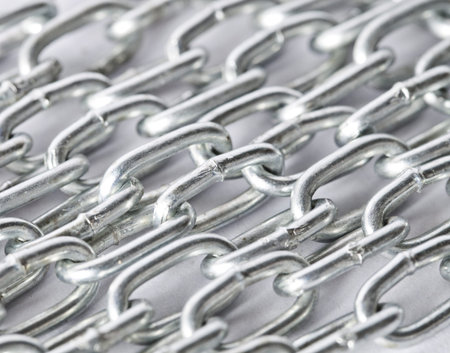 close up metal chain background
