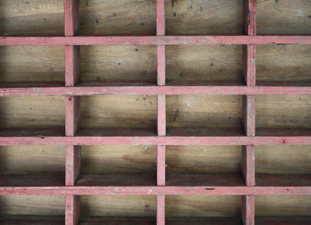 Vintage wood shelf block background