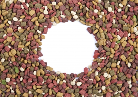 dog food on white background, blank space for text.
の写真素材