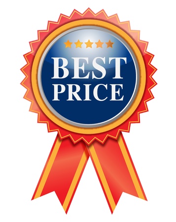 best price, product on white の写真素材