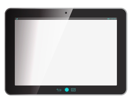 tablet computer on white background  のイラスト素材