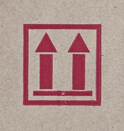 close up of fragile symbol on cardboard.
の写真素材