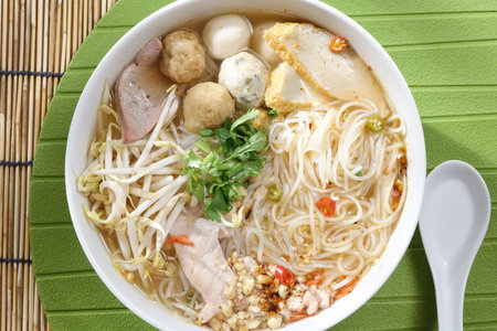 Noodle with meat ball, Thai Food