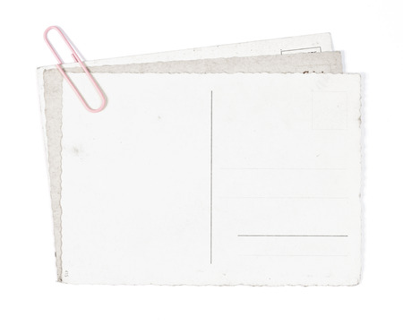 3 Vintage Postcards And  With Paper Clip.
の写真素材